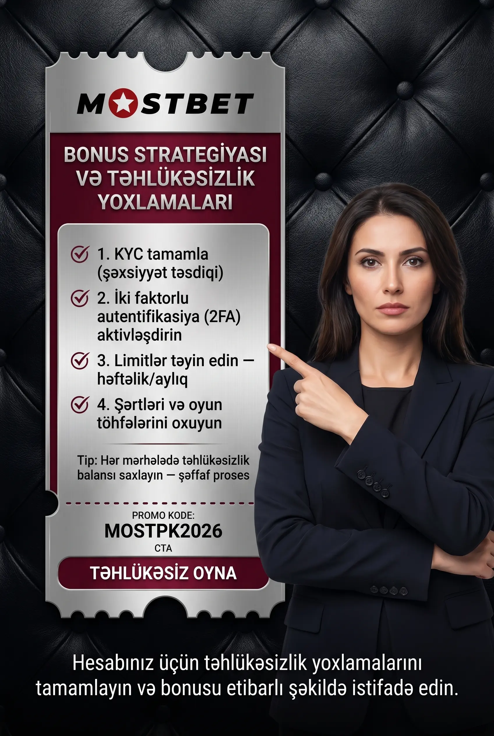 Bonus strategiyası və təhlükəsizlik yoxlamaları