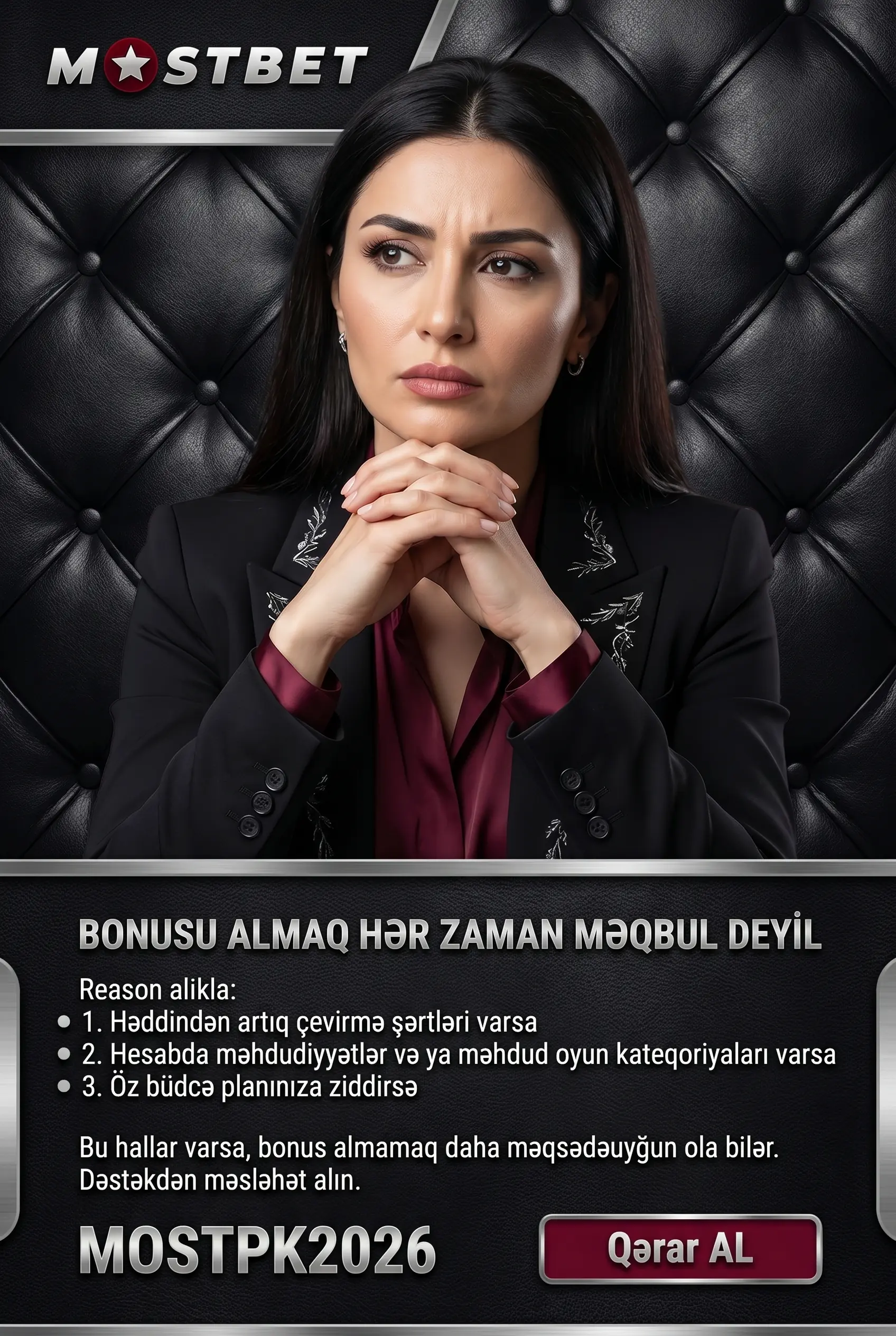 Bonusun alınmasına dəymədiyi hallar